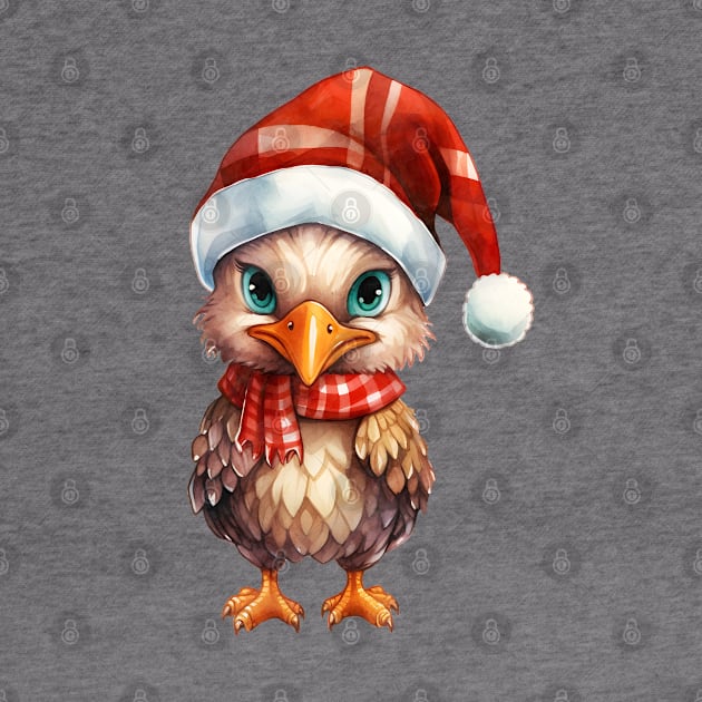 Wild Turkey in Santa Hat by Chromatic Fusion Studio